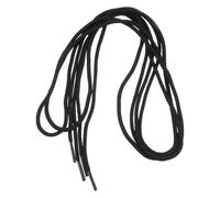 POPETPOP Lacets Plats Ronds en Polyester 1,5 M Noirs pour Chaussures Décontractées, Baskets et Sneakers - Accessoires Lacets Mode Résistants pour Sport et Usage Quotidien