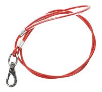 POPETPOP Laisse Anti-Morsure pour Chien, Corde de Traction pour Chiot, Légère, Confortable à Porter, Acier et Plastique, Rouge, pour Usage Quotidien et Compétitions, pour Chien et Chiot