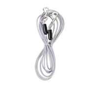 POPETPOP Laisse Double Tête Acier Inoxydable Chaîne Résistante Anti-Morsure Longe pour Chien Corde Traction Extérieure