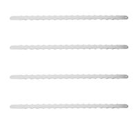 POPETPOP Lames de Rechange Double Face pour Coupe 27 CM Métal Dentelé 4 Pièces Compatibles Trancheuses à Arquées Coupe Précise Pains Toasts et Gâteaux en Usage Professionnel