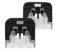 POPETPOP Lames de Tondeuse Électriques pour Chien 2 Pièces en Métallurgie des Poudres, Tête Étroite Délicate, pour Zones Petites et Toilettage Précis