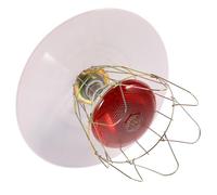 POPETPOP Lampe Chauffante pour Élevage Écran Métallique Blanc, Effet de Chauffage, Facile à Utiliser, pour Incubateur de Bétail et Cage de Porcelets Couleur Aléatoire