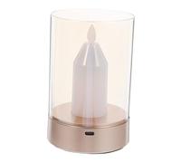 POPETPOP Lampe de Bureau LED Forme de Bougie Veilleuse Dambiance Économe Décoration Intérieure et Cadeau Danniversaire pour Chambre et Bureau