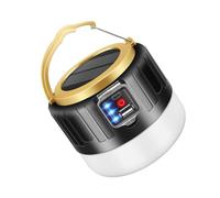 POPETPOP Lampe Solaire LED Étanche Portable pour Camping avec Recharge USB et Batterie Intégrée Éclairage Urgence Compact pour Randonnée et Extérieur