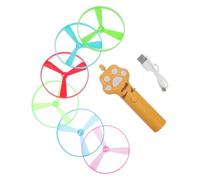 POPETPOP Lanceur de Disque Volant Rechargeable pour Chat et Chien, de Chasse Intérieur en Abs, Design Ergonomique Facile à Lancer pour Entraînement
