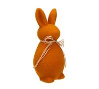 POPETPOP Lapin de Pâques floqué topiaire de Lapin décor Figurine Sculpture de pâques Centre de Table Lapin de pâques Panneau de Cour de Pâques Animaux de Pâques Flocage en Mousse Orange