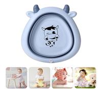 POPETPOP Lavabo Pliable pour Garçon et Filles Motif Dessin Animé Plastique Léger Bleu Clair Bassine Visage Multifonction à Domicile Pratique et Portable pour Bébé et Usage Quotidien