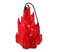 POPETPOP LED Flame Night Light with Realistic Flickering Fire Effect Portable Fake Flame Lamp for Indoor and Outdoor Fireplace Decor for Halloween and Party Atmosphere