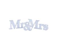 POPETPOP Lettres Blanches Mr Mrs pour Décoration de Table de Mariage Mariage Design Autonome Lettres Séparées Modulables Cadeau Élégant