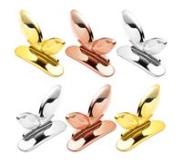 POPETPOP Lève-siège de Toilette Polyvalent 6 Pièces en Abs Autocollant Acrylique, Poignée Élégante pour Hôtels et Lieux Publics, Accessoire Pratique et Solide