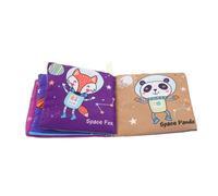 POPETPOP Livre en Tissu D'apprentissage pour Bébé, Éducatif Précoce Coloré, Livre Froissé Premier Âge, Doux et Sensoriel, pour Éveil et Développement des Nourrissons