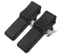POPETPOP Loquet à Bascule Caché Verrou Léger Absorption des Vibrations 2pcs en Acier Inoxydable et Caoutchouc Noir Fixation Sécurisée et Discrète pour Portes