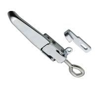 POPETPOP Loquet Lourd pour Remorque Moraillon de Verrouillage Inoxydable Fermeture Robuste pour Camions et Containers Installation Facile Usage Professionnel