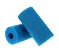 POPETPOP Lot 2 Filtres Cylindriques pour Pompe Piscine, Éponges Réutilisables Bleu, Filtration Débris Piscine, Entretien Régulier, Adapté Extérieure