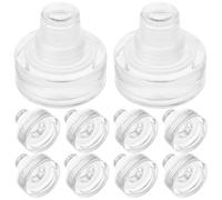 POPETPOP Lot de 10 Bouchons de T pour Bouteille de Vin Bouchons Multifonctionnels en Verre Couvercle Cristal Fermeture Hermétique pour Fêtes Mariages et Conservation du Vin