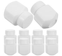 POPETPOP Lot de 10 Bouteilles de Stockage en Pehd 30cc Blanches avec Bouchons à Joint Pression, Boîtes Pilules Étanches Anti-lumière pour Organisateur de Voyages et Distributeur de Remède