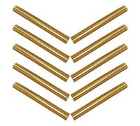 POPETPOP Lot de 10 Capuchons Métalliques Anti-poussière pour Pinceaux à Ongles, Embouts Protecteurs pour Stylos Nail Art, Accessoires Manucure Hygiéniques et Compatibles Salon ou Usage