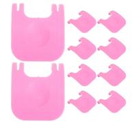 POPETPOP Lot de 10 Clips de Cage pour Animaux en PP Rose, Fixation Renforcée et Design Esthétique, pour Cages à Lapin et Clôtures Domestiques DIY