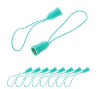 POPETPOP Lot de 10 Douilles à Vis E14 Vertes avec Câble en Plastique, Porte-ampoule Miniature Flexible, pour Projets DIY et Usage Domestique