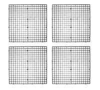 POPETPOP Lot de 10 Grilles de Séparation Noires pour Aquarium - Panneaux D'isolation en Plastique pour Filtre de Fond, Plateau Séparateur Multifonction pour Bassin d'eau Douce et Eau