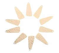 POPETPOP Lot De 10 Pendentifs Plaqués Cuivre Doré Pour Fabrication De Bijoux Diy, Breloques Métallisées Élégantes, Accessoires Pour Bracelets Et Colliers Faits Main, Décorations Créatives Polyvalentes