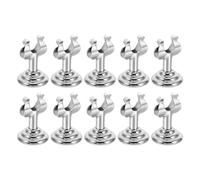 POPETPOP Lot de 10 Pinces pour Étiquettes de Table en Métal Argenté Porte-Cartes U Petit Format Clips Multifonctions pour Boulangerie Supermarché et Affichage Prix Organisé