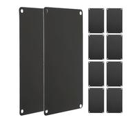 POPETPOP Lot de 10 Plaques Aluminium Industrielle Noires 150X100 MM, Épaisseur 0,5 MM, Plaques Vierges pour Gravure et Projets de Bricolage