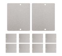 POPETPOP Lot de 10 Plaques de Mica Ignifugées pour Micro-ondes, Joint Isolant en Mica Argenté, Protection Thermique pour Réparation de Four à Domicile
