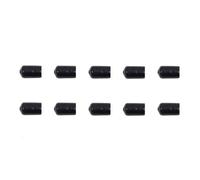 POPETPOP Lot de 10 Pointes de Flèches en Caoutchouc 8 Mm Noires, Accessoires de Tir à l'arc, Compatibles Bois et Fibre de Verre, pour Entraînement et Chasse au Petit Gibier