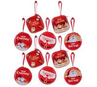 POPETPOP Lot de 10 Porte-Monnaie Mini Zippés en Sept Motifs Créatifs et Mignons, Compacts et Sûrs, pour Décoration Festive ou Petits Présents