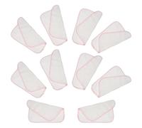 POPETPOP Lot de 10 Serviettes Visage en Coton Pur Double Épaisseur Absorbantes et Respirantes Taille Petite Couleur Rouge Lingettes Multifonctions pour Bébé et Soin Quotidien