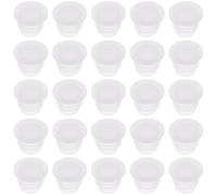 POPETPOP Lot de 100 Bouchons de Remplacement en Plastique Blanc pour Bouteilles, Bouchons à Sel et Poivre, Compatibles Récipients en Verre et Métal, Jardin Cuisine