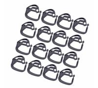 POPETPOP Lot de 100 Clips pour Filet D'ombrage en Abs Noir, Légers et Anti-âge, Accessoires Indispensables pour Serrage de Jardin, Fixation Facile et Solide
