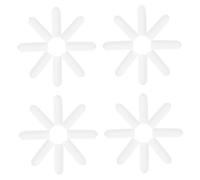 POPETPOP Lot de 100 Embouts Universels en Pvc Blanc pour Paniers de Lave-vaisselle, Protection les Rayures, Facile à Enlever, Grosse Capacité