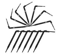 POPETPOP Lot de 100 Goutteurs D'irrigation Coudés en Plastique pour Arrosage Précis des Semis en Serrage, Outil Facile à Installer et Polyvalent pour Culture Hydroponique