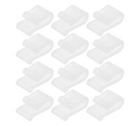 POPETPOP Lot de 12 Clips de Protection en Silicone Transparents pour Couvercles de Cocotte et Casseroles Empilables Accessoires Résistants à la Chaleur pour Ustensiles Cuisine