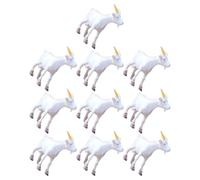 POPETPOP Lot de 12 Figurines Miniatures de Moutons en PVC Blanc Modèles Réalistes D’Animaux de Ferme pour Décoration Intérieure Loisirs Créatifs et Micro-Paysages Décoration de Mouton