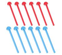 POPETPOP Lot de 12 Perchoirs à Oiseaux en Plastique pour Cage, Support pour Perruches et Perroquets, Favorise l'exercice et L'équilibre des Oiseaux en Captivité