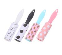 POPETPOP Lot de 12 Rouleaux Adhésifs Anti-Peluches Portables 30 Feuilles par Rouleau pour Vêtements Canapé et Literie Format Mini Rechargeable Voyage Élimination Poils D’Animaux