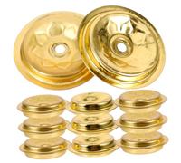 POPETPOP Lot de 12 Supports De Mèches Flottantes en Métal pour Lampe à Huile Disques Flottants à Mèche en Aluminium Ø4cm Utilisation Prolongée Maison Restaurants