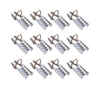 POPETPOP Lot de 15 Moules à Ongles en Métal Argenté Réutilisables Extension D’Ongles Gel Formes Précises pour Nail Art Professionnel et Usage à Domicile Outils Beauté des Ongles