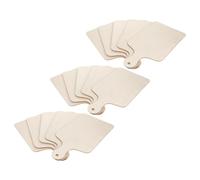 POPETPOP Lot de 15 Planches à Charcuterie en Bois Rectangle Non Finies avec Poignée, Structure Robuste et Facile à Exposer pour Projets DIY et Décoration de Noël