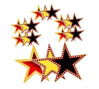 POPETPOP Lot de 18 Feuilles Autocollantes en Papier Cartonné Couleur Or Décorations D’Étoiles pour Photomaton Accessoires pour Soirée Cinéma sur Thème Tapis Rouge Tableau de Signatures