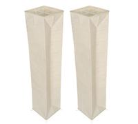POPETPOP Lot de 2 abat-jour de rechange en papier pour lampadaire, | Abat-jour décoratif en papier pour lampadaire, montage facile, convient aux lampadaires d'intérieur, idéal pour les