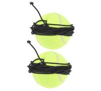 POPETPOP Lot De 2 Balles De Tennis en Caoutchouc Multifonctions Corde pour Entraînement, Jouet Interactif pour Chiens, pour Jeu Extérieur Et Activité Ludique Canine
