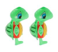 POPETPOP Lot de 2 Ballons Gonflables Tortue en Pvc Vert, Facile à Gonfler et Dégonfler, Stockage Pratique pour Fêtes en Extérieur et Plage