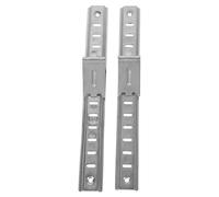 POPETPOP Lot de 2 Barres de Support d'Étagère pour Réfrigérateur et Congélateur en Acier Inoxydable Épais 20 CM, Accessoires pour Étagère de Bar d'Armoire Froide avec Crochets, Séparateurs