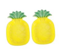 POPETPOP Lot De 2 Bols Décoratifs en Céramique pour Animaux De Compagnie Petits Bols À Nourriture pour Hamsters Thème Ananas Stabilité