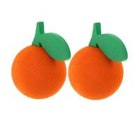 POPETPOP Lot de 2 Boules d'Antenne Orange en EVA pour Voiture Camion et SUV Accessoires de Plafond Auto Décoration Extérieure Robuste Ornement de Toit Facile à Installer