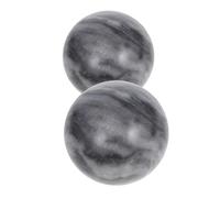 POPETPOP Lot De 2 Boules De Massage En Jade Naturel 5 Cm Pour Pilates Et Relaxation, Masseur Mains Et Doigts Ergonomique, Bien-exercices Physiques, Détente Musculaire Et Contemplation, Portable
